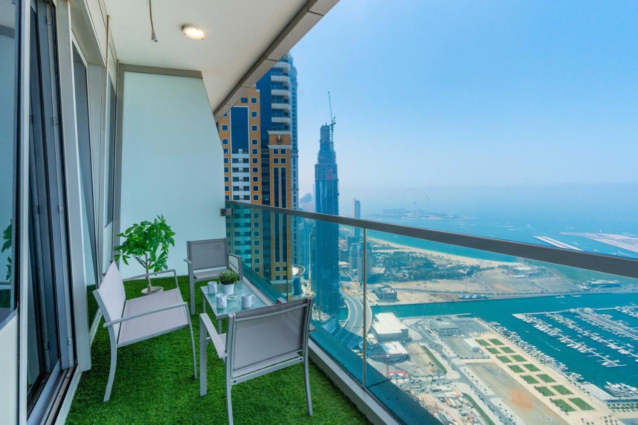 White Sage - Incredible Full Sea And Dubai Eye View In Marina Leilighet Eksteriør bilde