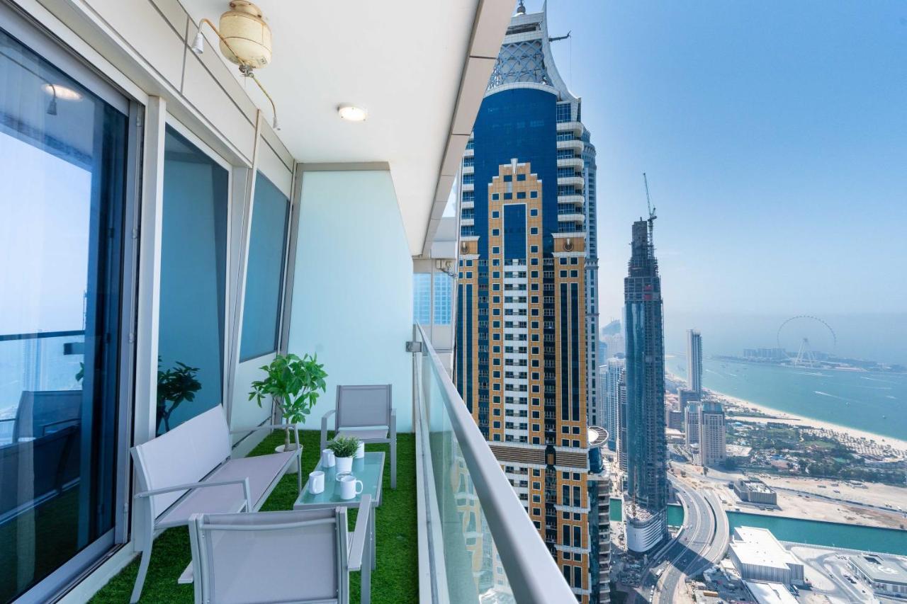 White Sage - Incredible Full Sea And Dubai Eye View In Marina Leilighet Eksteriør bilde