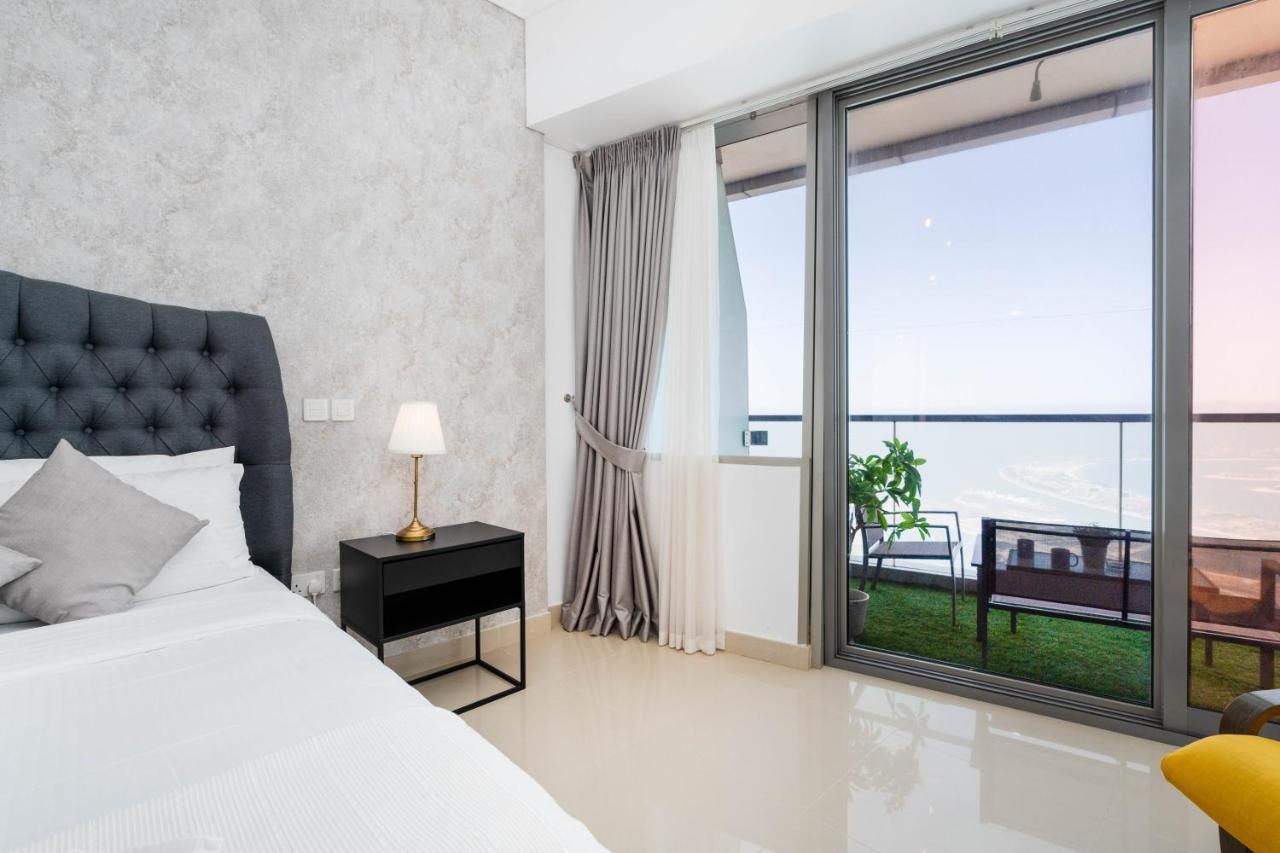 White Sage - Incredible Full Sea And Dubai Eye View In Marina Leilighet Eksteriør bilde
